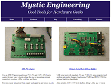 Tablet Screenshot of mysticengineering.com